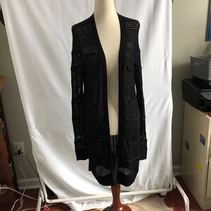 White House Black Market Black Knit Cardigan